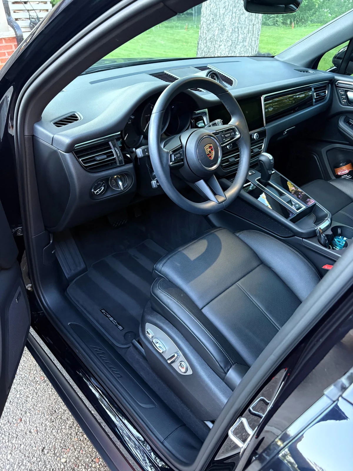 A detailed Porsche interior